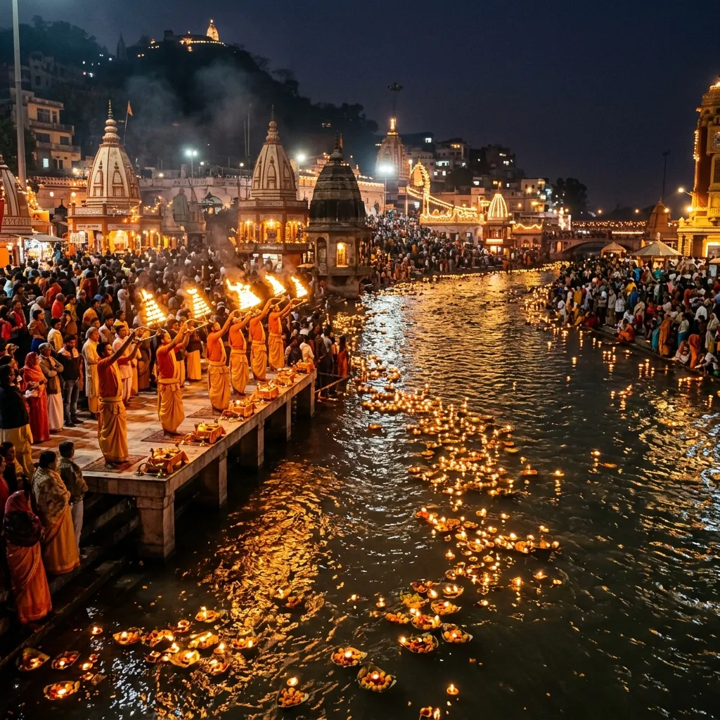 Rishikesh River and Ashrams
