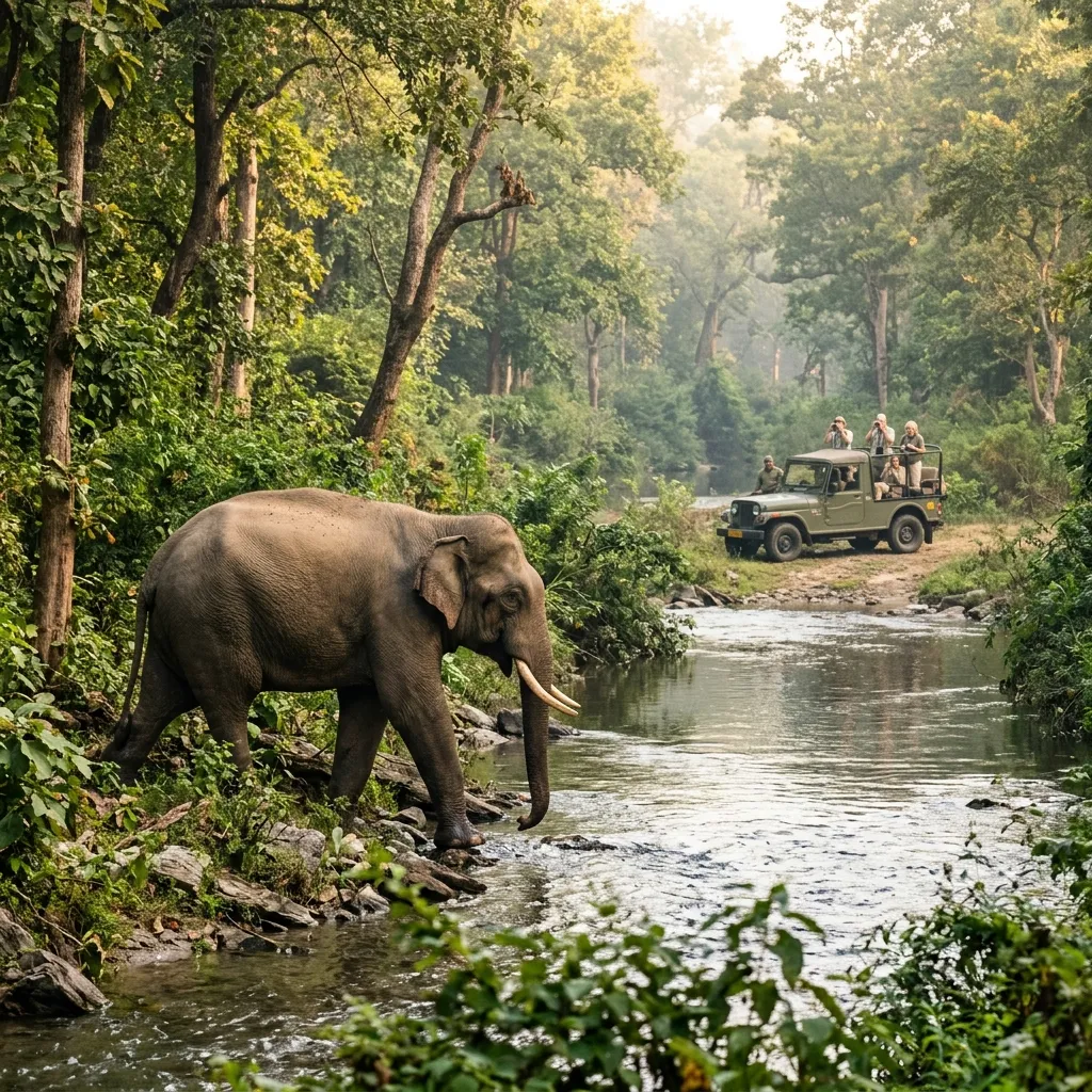 Wild Elephant in Rajaji National Park